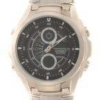 CASIO Casio EDIFICE combination EFA-116D-1A1JF наручные часы нержавеющая сталь черный циферблат мужской [ б/у ]472