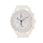 Swatch スウォッチ MoonSwatch MISSION TO MOONPHASE FULLMOON SO33W700 腕時計 セラミック ホワイト メンズ【中古】437