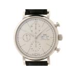 IWC インターナショナルウォッチカンパニー ポートフィノ IW391007 腕時計 SS/レザー  自動巻 シルバー文字盤 メンズ【中古】【473】