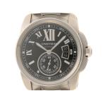 CARTIER カルティエ カリブル ドゥ カルティエLM W7100016 腕時計 スティール ブラック文字盤 メンズ【中古】472