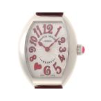 FRANCK MULLER フランクミュラー ハート・トゥ・ハート 5002 腕時計 SS/レザー クオーツ シルバー文字盤 レディース【中古】【473】