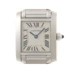 CARTIER カルティエ ウォッチ タンクフランセーズ SM 時計 W51008Q3 腕時計 SS ステンレススチール ホワイトローマ レディース【中古】460