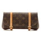 LOUIS VUITTON Louis * Vuitton сумка небольшая сумочка *mareruM51159 сумка-пояс монограмма парусина Brown [ б/у ][432]