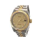 ROLEX ロレックス デイトジャスト26 69173G 腕時計 K18YG/SS シャンパンホリコン10PD文字盤 レディース 自動巻き【中古】472