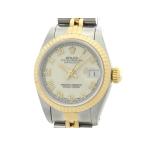 ROLEX ロレックス デイトジャスト 69173 腕時計  K18YG/ステンレス  自動巻き アイボリーローマ文字盤 レディース【中古】【473】