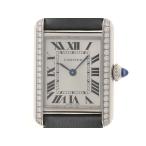 CARTIER カルティエ  タンクマストドゥカルティエSM・ダイヤべセル W4TA0016 腕時計 SS ステンレス/サテン シルバーローマ 【中古】460