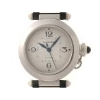 CARTIER カルティエ  パシャ ドゥ カルティエ35 WSPA0012  SS ステンレス/クロコダイル シルバーアラビアギョウシェ文字盤【中古】460
