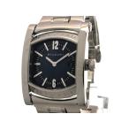 ブルガリ BVLGARI AA39S アショーマ デイト ネイビー クォーツ