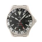 OMEGA オメガ シーマスター GMT 2234.50.00 腕時計 ステンレススチール ブラック文字盤 メンズ 自動巻き【中古】472
