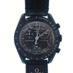 Swatch スウォッチ MoonSwatch MISSON TO THE MOONPHASE SO33B700 腕時計 プラスチック/セラミック ブラック ユニセックス【中古】