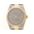 ROLEX ロレックス  オイスター パーペチュアル  14203  ステンレススチール/イエローゴールド グレー Ｔ番 メンズ【中古】432