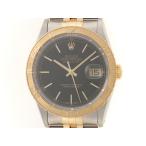 ROLEX ロレックス サンダーバード 16263 腕時計 イエローゴールド/ステンレス ブラック E******刻印 メンズ【中古】471