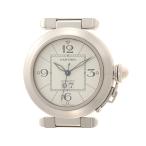 CARTIER カルティエ ウォッチ パシャC ビッグデイト 時計 W31055M7 腕時計 ステンレススチール ホワイト【中古】433