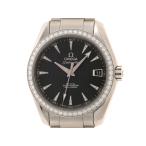 OMEGA オメガ シーマスター アクアテラ 231.15.39.21.51.001 腕時計 ステンレススチール ブラック 自動巻き レディース【中古】472