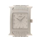 HERMES エルメス HウォッチHH1.210 腕時計 ステンレススチール ホワイト レディース【中古】437