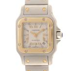 CARTIER カルティエ サントス ガルベSM W20045C4 腕時計 K18イエローゴールド/ステンレススチール シルバー レディース【中古】