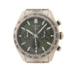 TAG HEUER タグホイヤー カレラ キャリバーホイヤー02 スポーツクロノグラフ CBN2A10.BA0643 腕時計 SS 自動巻 グリーン メンズ【中古】473