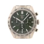 TAG HEUER タグホイヤー カレラ キャリバーホイヤー02 CBN2A10.BA0643 腕時計 SS グリーン文字盤 メンズ 自動巻き【中古】472