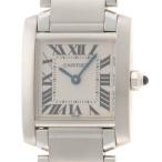CARTIER カルティエ タンクフランセーズSM W51008Q3 腕時計 ステンレス ホワイト レディース【中古】432
