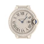 Cartier カルティエ バロンブルー 28mm W4BB0015 腕時計 ステンレススチール/ダイヤモンド シルバー レディース クオーツ 【中古】【200】