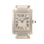 CARTIER カルティエ タンクフランセーズSM W51008Q3 腕時計 スティール シルバー文字盤 レディース【中古】472