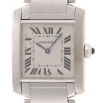 CARTIER カルティエ タンクフランセーズMM W51003Q3 腕時計 スティール アイボリー文字盤 レディース【中古】472
