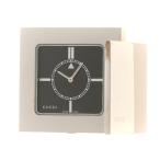 GUCCI Gucci часы дорожные часы часы 0840 настольные часы нержавеющая сталь черный мужской [ б/у ]433