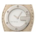 GUCCI グッチ 104 腕時計 ステンレス/レザー ホワイト文字盤 レディース クォーツ【中古】473