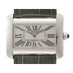 CARTIER カルティエ タンクディヴァン LM W6300655  腕時計 スティール/本革 シルバー文字盤 メンズ【中古】472