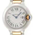 CARTIER カルティエ バロンブルーSM W69007Z3 腕時計 ステンレススチール/K18イエローゴールド K18YG 【中古】432 2148104158727
