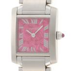 CARTIER カルティエ タンクフランセーズ SM 2006年クリスマス W51030Q3  腕時計 スティール ラズベリー文字盤 レディース【中古】472