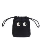 【並行輸入品】アニヤ・ハインドマーチ アイズ ドローストリング ポーチ DRAWSTRING POUCH EYES IN BLACK 193566 ANYA HINDMARCH