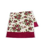 【並行輸入品】フェイラー ハンドタオル 37cm×80cm ミリアム ホワイト - チェリー シュニール織 シェニール織 FEILER