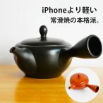 急須 平丸 常滑焼 陶製 茶こし 茶葉が広がる選べる2色 300ml 1~2人用 きつさこ