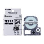 キングジム 純正 テプラPROテープカートリッジ マットラベル 24mm ライトグレー/黒文字 8m SB24H
