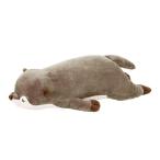 りぶはあと 抱き枕 プレミアムねむねむアニマルズ カワウソのくるり Mサイズ(全長約56cm) ふわふわ もちもち ぬいぐるみ だきまくら