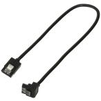 アイネックス ラッチ付 シリアルATAラウンドケーブル 片下L型コネクタ SATR-3103LBK