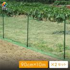 daim 動物よけネット設置セット 90cm 10m 2セット入 ドッグラン フェンス 家庭菜園 園芸 動物忌避 用品 猫 犬 除け 避け 侵入防止 第一ビニール