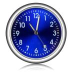 車の時計　ミニ自動車内部スティックオンデジタル時計力学クォーツ時計自動車スタイリングアクセサリー|青