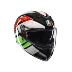 ショッピングASIAN 【公式】 K3 AGV JIST MPLK Asian Fit  007-WING BLACK/ITALY バイク用 フルフェイス ヘルメット  安心の保証付 AGV（エージーブイ）