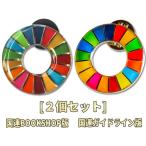 SDGs ピンバッジ バッジ 国連  【2個セット】本部限定 正規品 17の目標 日本未発売 2種類 (丸型)