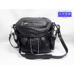 ALEXANDER WANG アレクサンダーワン バックパック 3WAY リュックサック ラムスキン ブラック 204133 シルバー金具 中古B+ 【送料無料】 A-6786
