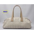 CHANEL Chanel новый путешествие линия Mini post n сумка бежевый б/у B [ бесплатная доставка ] A-8874