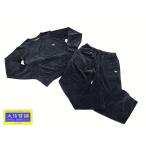 EMPORIO ARMANI エンポリオ アルマーニ ルームウエア セットアップ ベロア メンズM ブラック 中古A 【送料無料】 A-9053