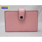 COACH Coach аккордеон карта держатель футляр для карточек розовый перчатка tan leather 68393 б/у B+ [ бесплатная доставка ] A-9114