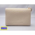 CHOUTRENTEshuto Len te карман чехол для салфеток слоновая кость кожа б/у A [ бесплатная доставка ] A-9150