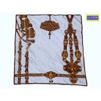 PIERRE BACCARA Pierre baccarat шарф голубой серия б/у B- [ бесплатная доставка ] A-9156