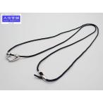 GEORG JENSEN ジョージ ジェンセン AG925 シルバー ペンダント コード ネックレス 中古B+ 【送料無料】 C-8548