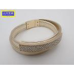 SWAROVSKI Swarovski кожа браслет Gold браслет M размер как новый товар [ бесплатная доставка ] C-9139