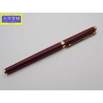 DUNHILL ダンヒル 万年筆 ペン先14K  F ボルドーｘゴールド 中古B 【送料無料】 D-2226